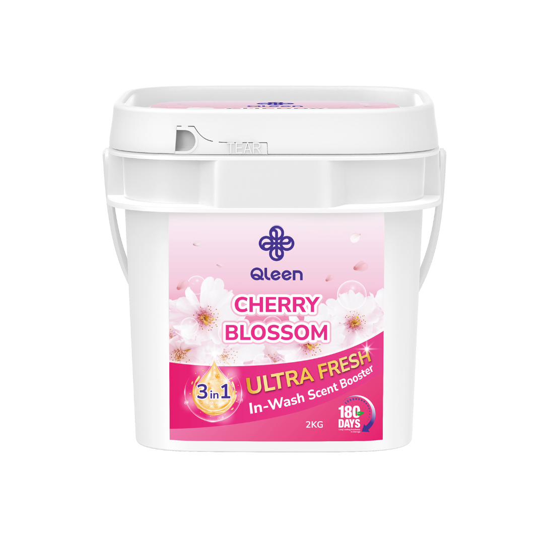 Qleen In-Wash Scent Booster Family Pack 2KG Cherry Blossom Main