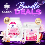 Qleen Pink Bundle – Cherry Blossom Pods & Cherry Blossom Scent Boosters Family Pack Main