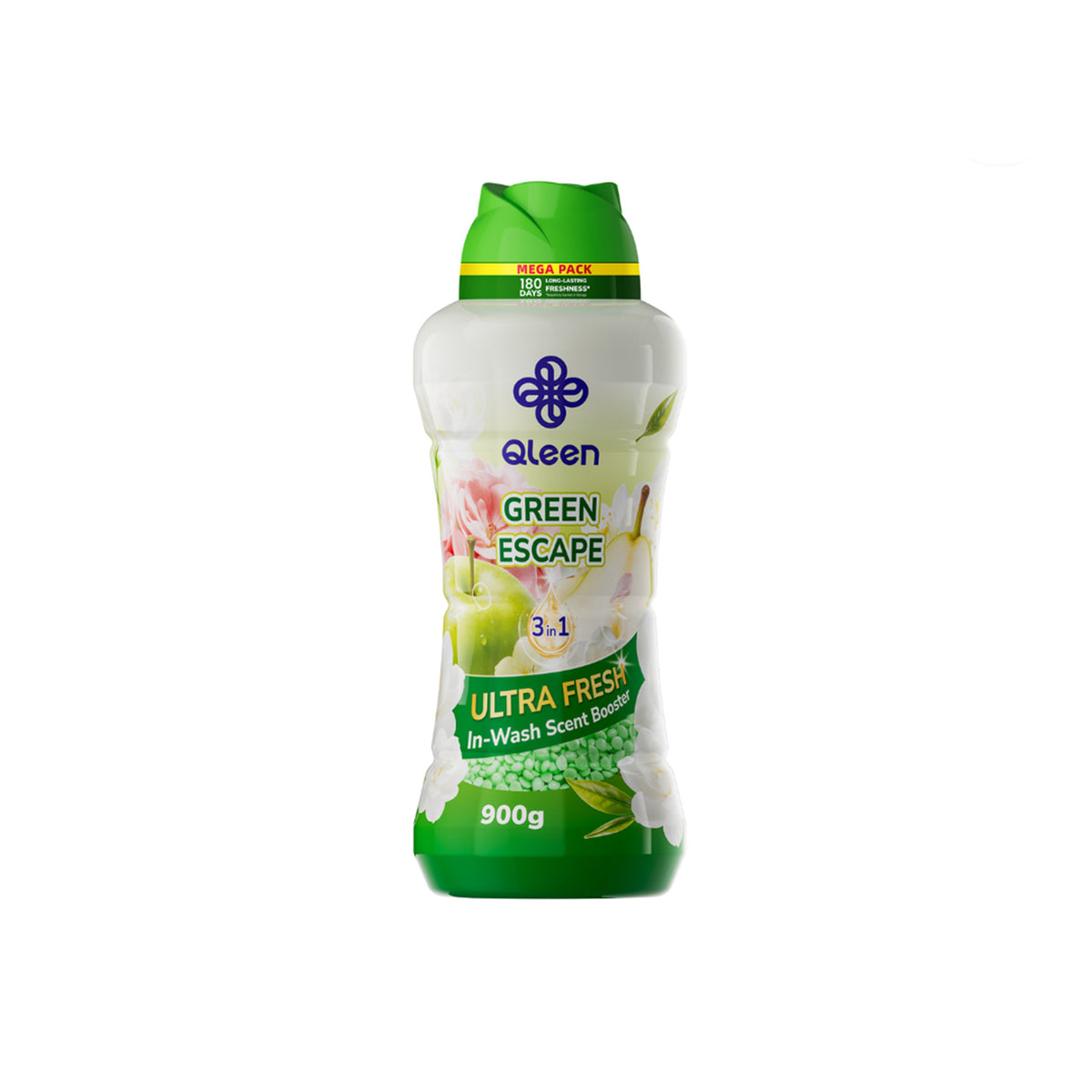 Qleen In-Wash Scent Booster Starter Pack 900g Green Escape