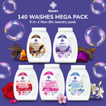 Qleen Non-Bio 5-In-1 Laundry Pods Bundle