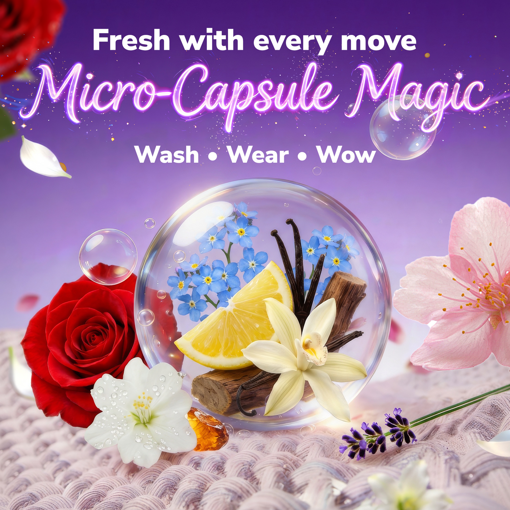 Qleen In-Wash Scent Booster Features