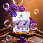 Qleen Non-Bio 5-In-1 Laundry Pods Trail Pack Purple Oud Ingredients