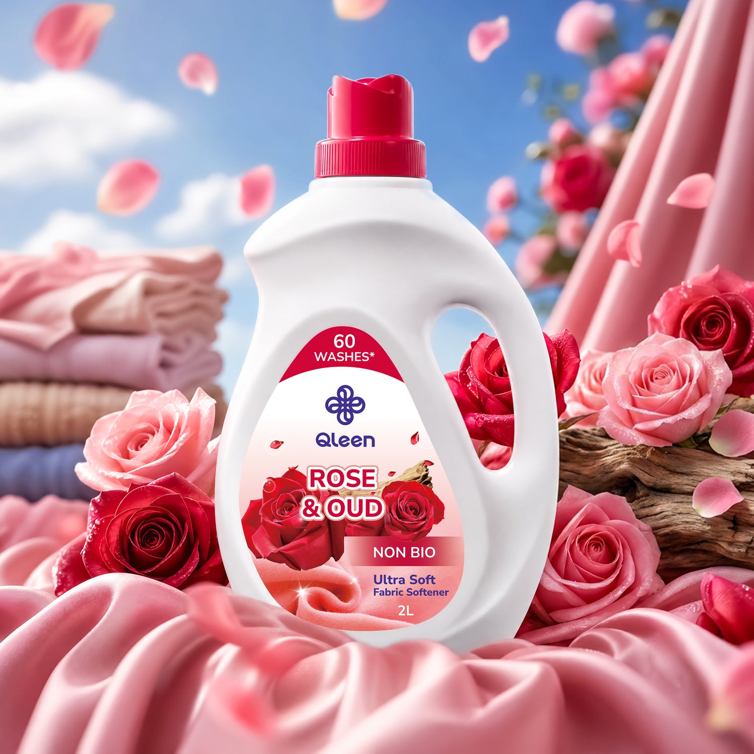 Qleen Ultra Soft Fabric Softener Rose & Oud Lifestyle